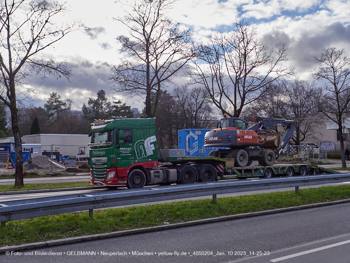 10.01.2023 - Baustelle an der Quiddestraße Haus für Kinder in Neuperlach